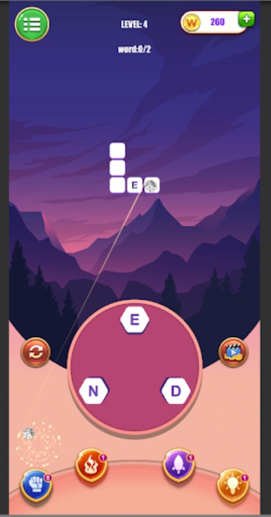 Word Connect crossword puzzle