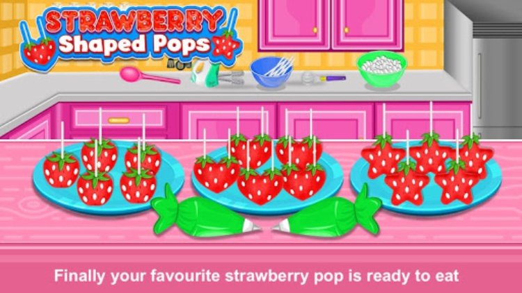 Strawberry Pops Cooking Games