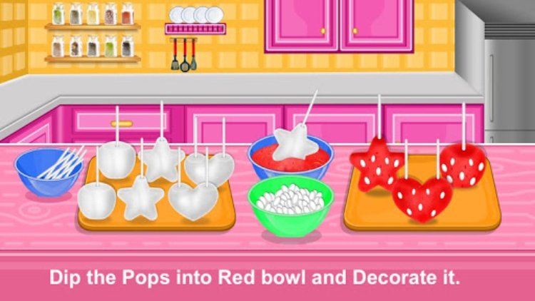 Strawberry Pops Cooking Games