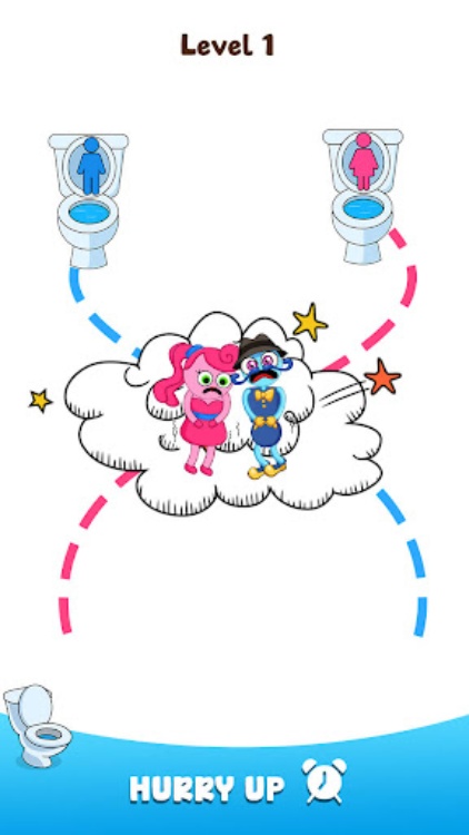 Path To Toilet: Draw To Line