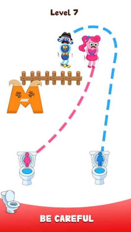 Path To Toilet: Draw To Line