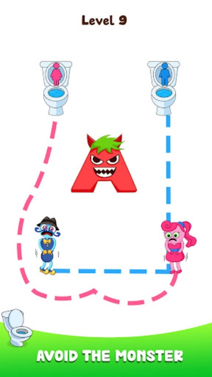 Path To Toilet: Draw To Line