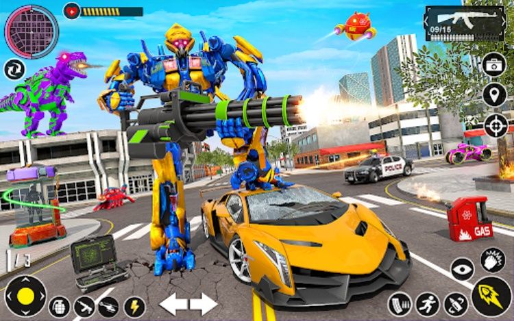 Multi Robot Car Transform Game