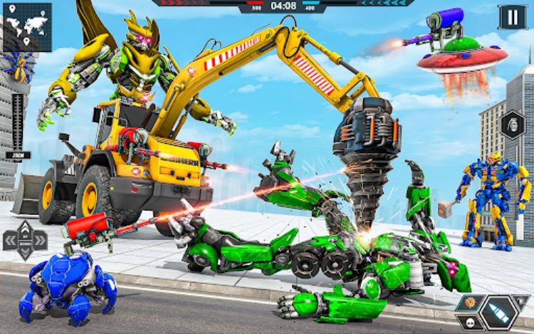 Multi Robot Car Transform Game
