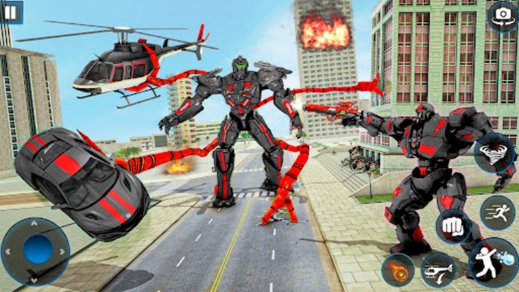 章鱼机器人汽车机器人游戏