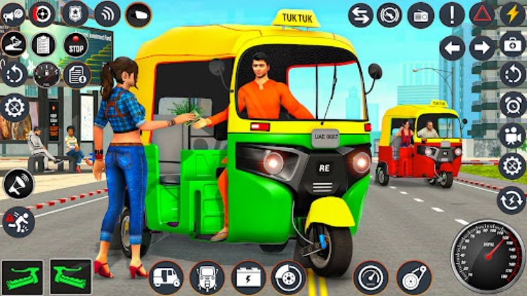 Tuk Tuk Auto Rickshaw Driving