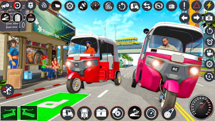 Tuk Tuk Auto Rickshaw Driving