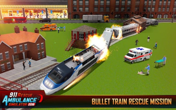 911 Ambulance Rescue City Sim