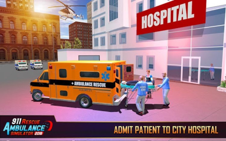 911 Ambulance Rescue City Sim