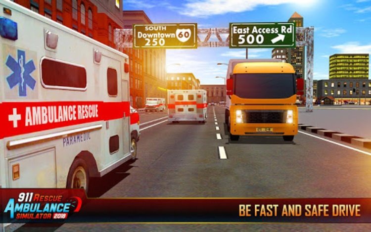 911 Ambulance Rescue City Sim
