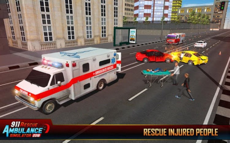 911 Ambulance Rescue City Sim