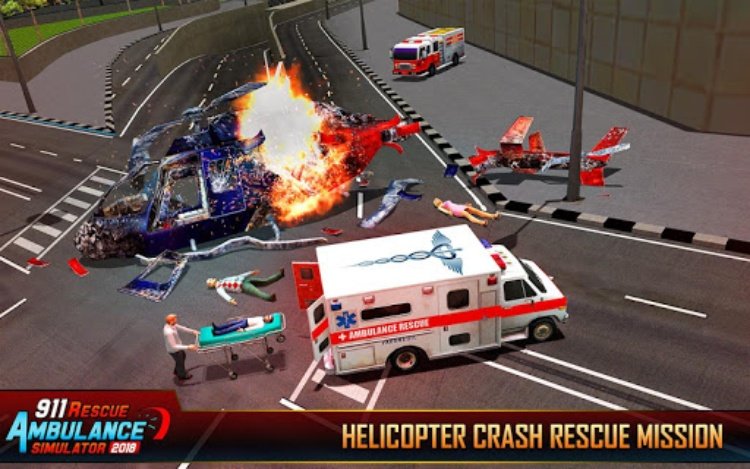 911 Ambulance Rescue City Sim