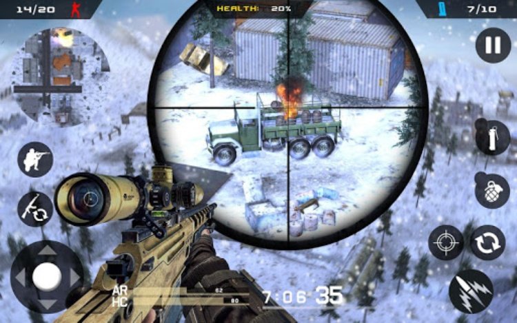 Winter Mountain Sniper  Moder