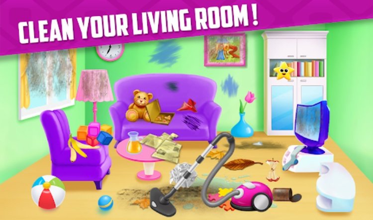 Messy House Cleaning Game