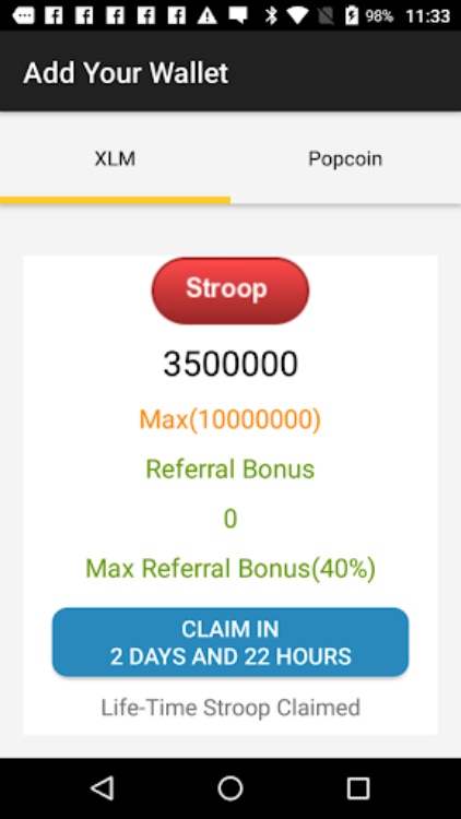 PopStellar  赚 XLM
