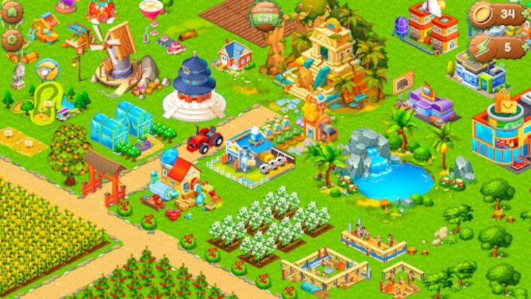 Farm Town Farm Offline Games