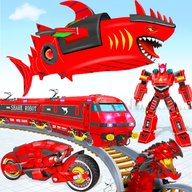 Shark Robot Transform Bike War