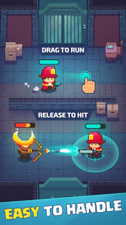 Firefighter: pixel shooter