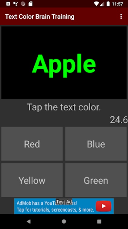 Text Color Brain training