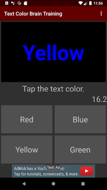 Text Color Brain training