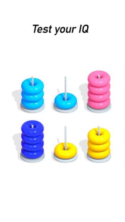 色环：环排序 ASMR 3D