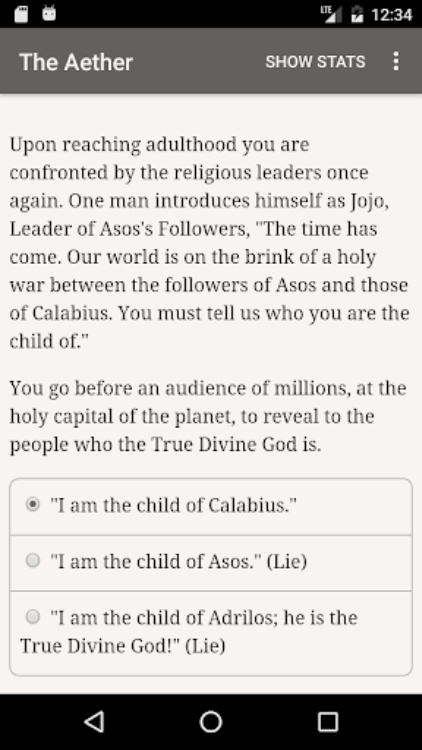 The Aether: Life as a God