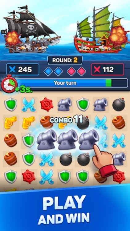 Pirates & Puzzles：Ship Battles