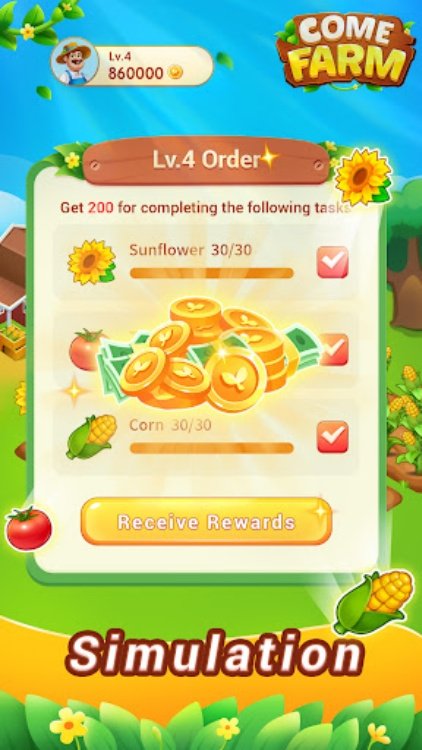 Come Farm  Simulation Game