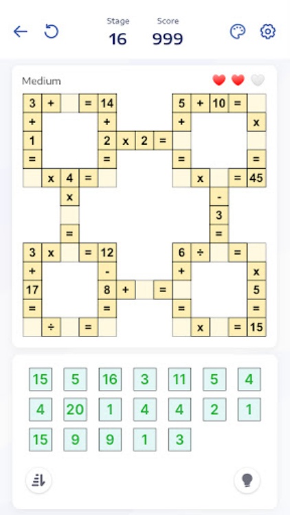数学益智游戏  Crossmath 交叉数学