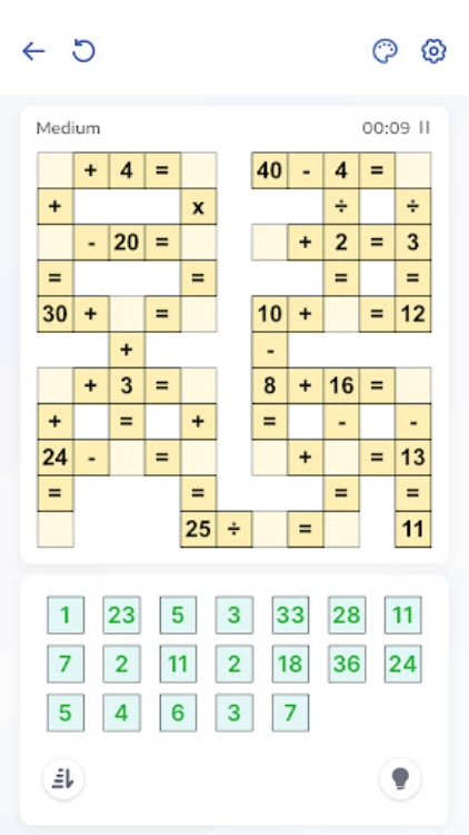 数学益智游戏  Crossmath 交叉数学