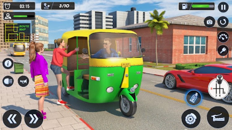 现代的 黄包车 模拟器 游戏  Tuk Tuk Games
