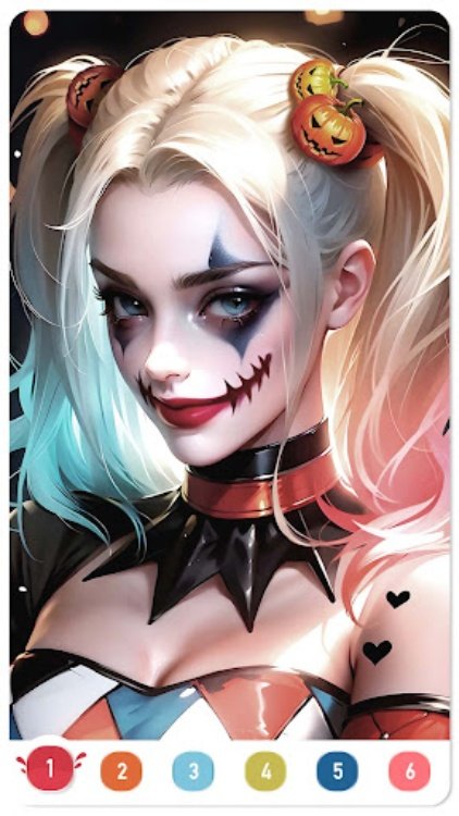 Clown Color, Paint by number