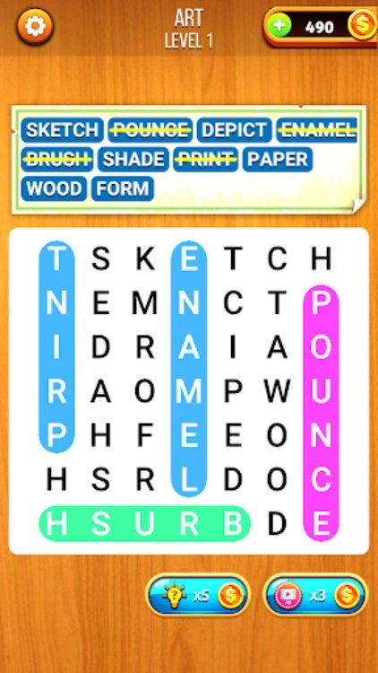 单词搜索  具有挑战性的游戏