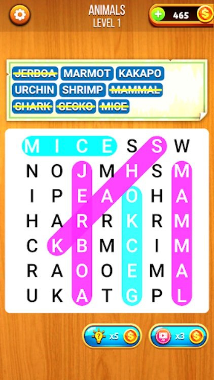 单词搜索  具有挑战性的游戏