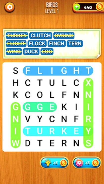 单词搜索  具有挑战性的游戏