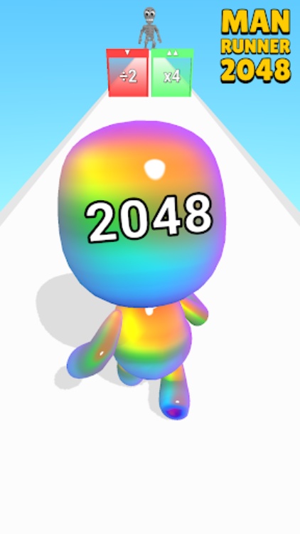 Man Runner 2048: Run and Merge