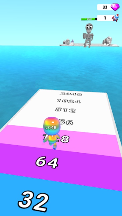 Man Runner 2048 Game  3D Run