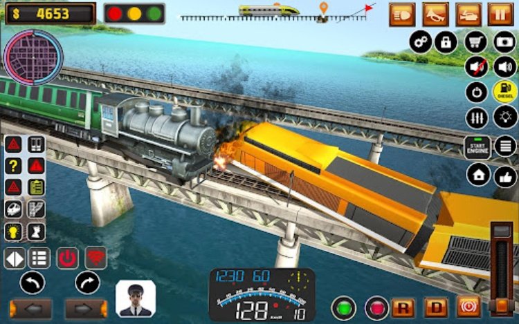 Uphill Train Simulator Game.