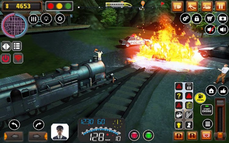Uphill Train Simulator Game.