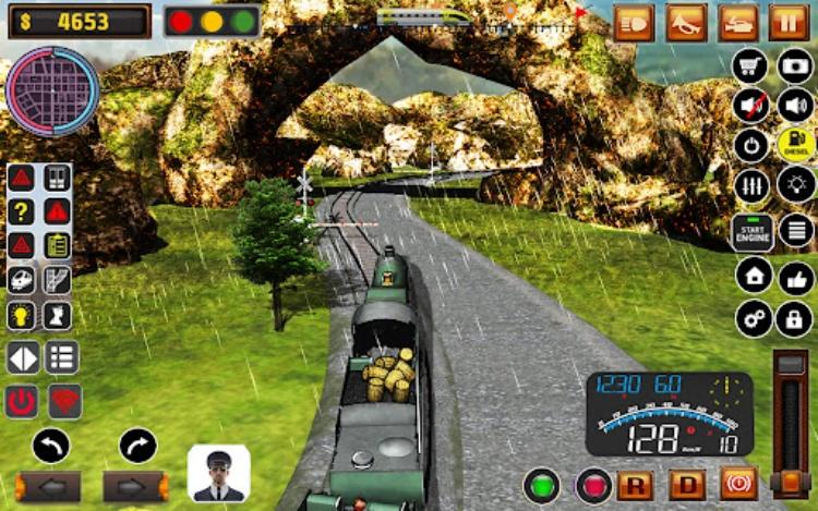 Uphill Train Simulator Game.