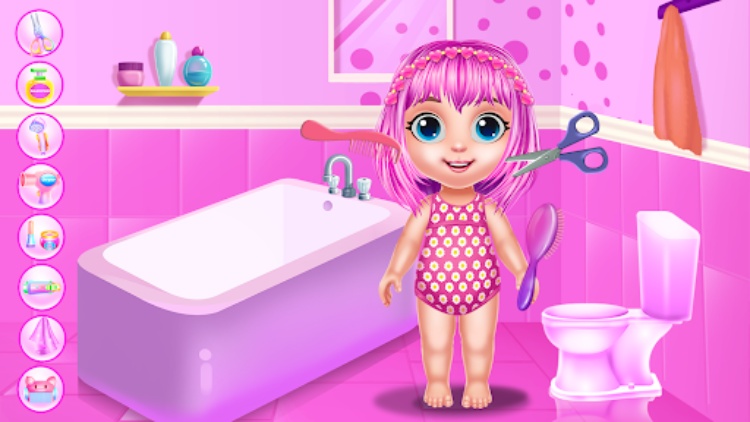 Baby Girl Caring Pinky Style