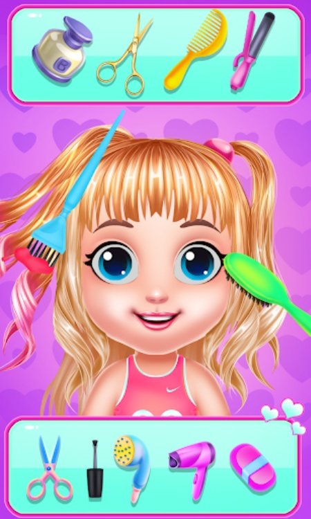Baby Girl Caring Pinky Style
