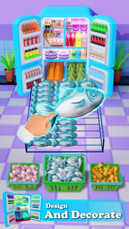 填满冰箱组织者游戏