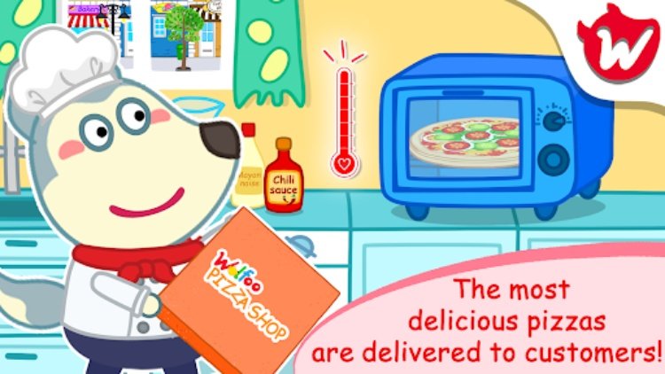 Wolfoo Pizza Shop, Great Pizza