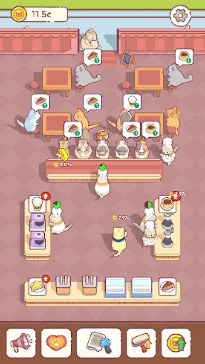 Cat Snack Cafe: Idle Games