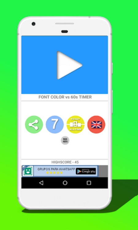 Word or Color (Stroop test)