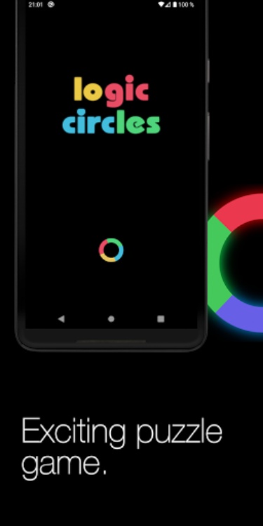 Logic circles. Puzzle game.