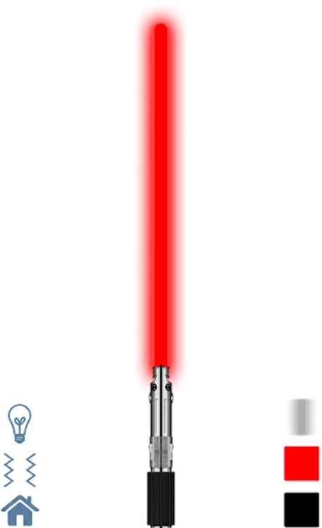 Laser saber simulator