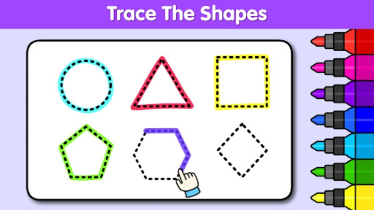 儿童着色游戏  婴儿画册，着色页：绘画和颜色