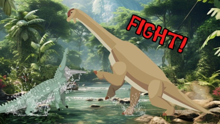 TRex Fights Dinosaurs